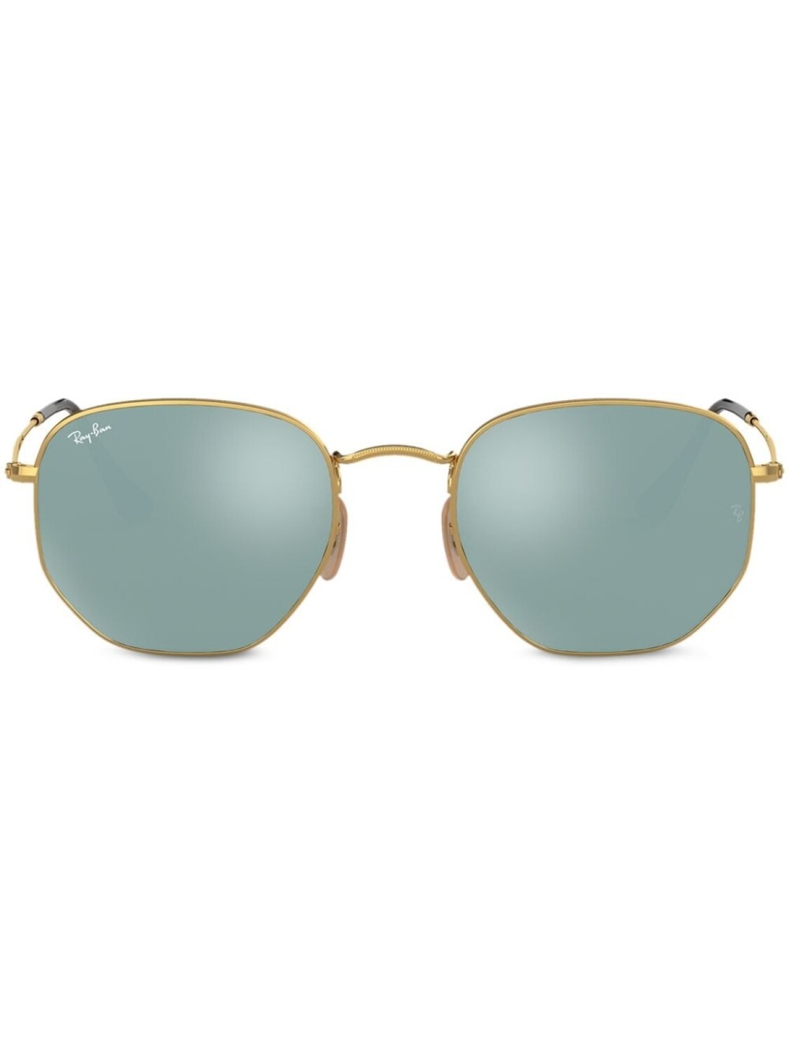 

Ray-Ban солнцезащитные очки в шестиугольной оправе, золотистый