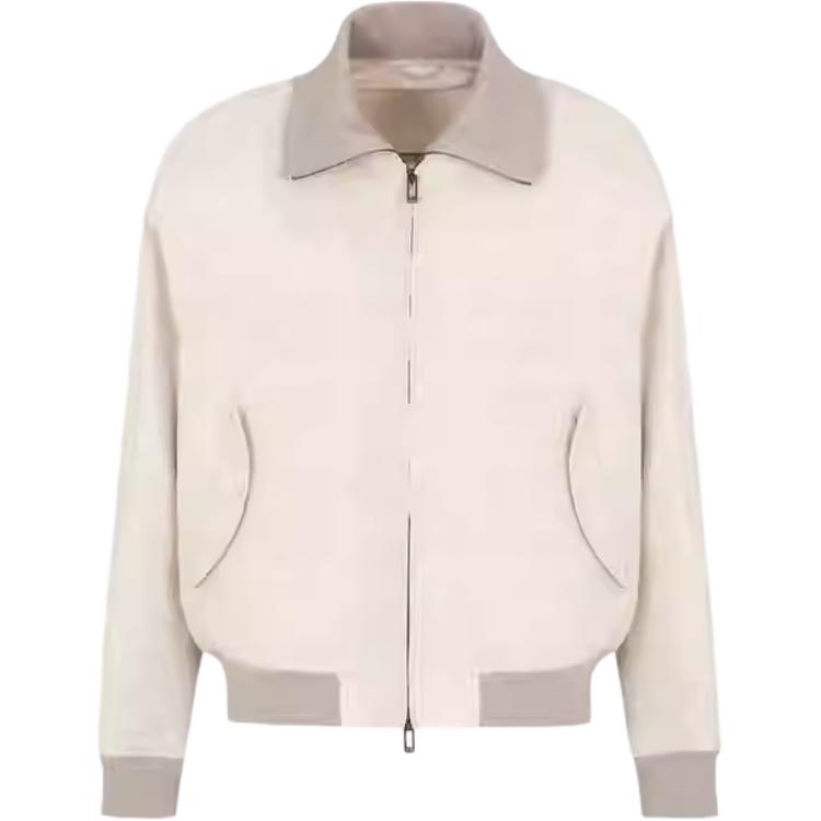 

Льняной блузон с молнией EMPORIO ARMANI, бежевый