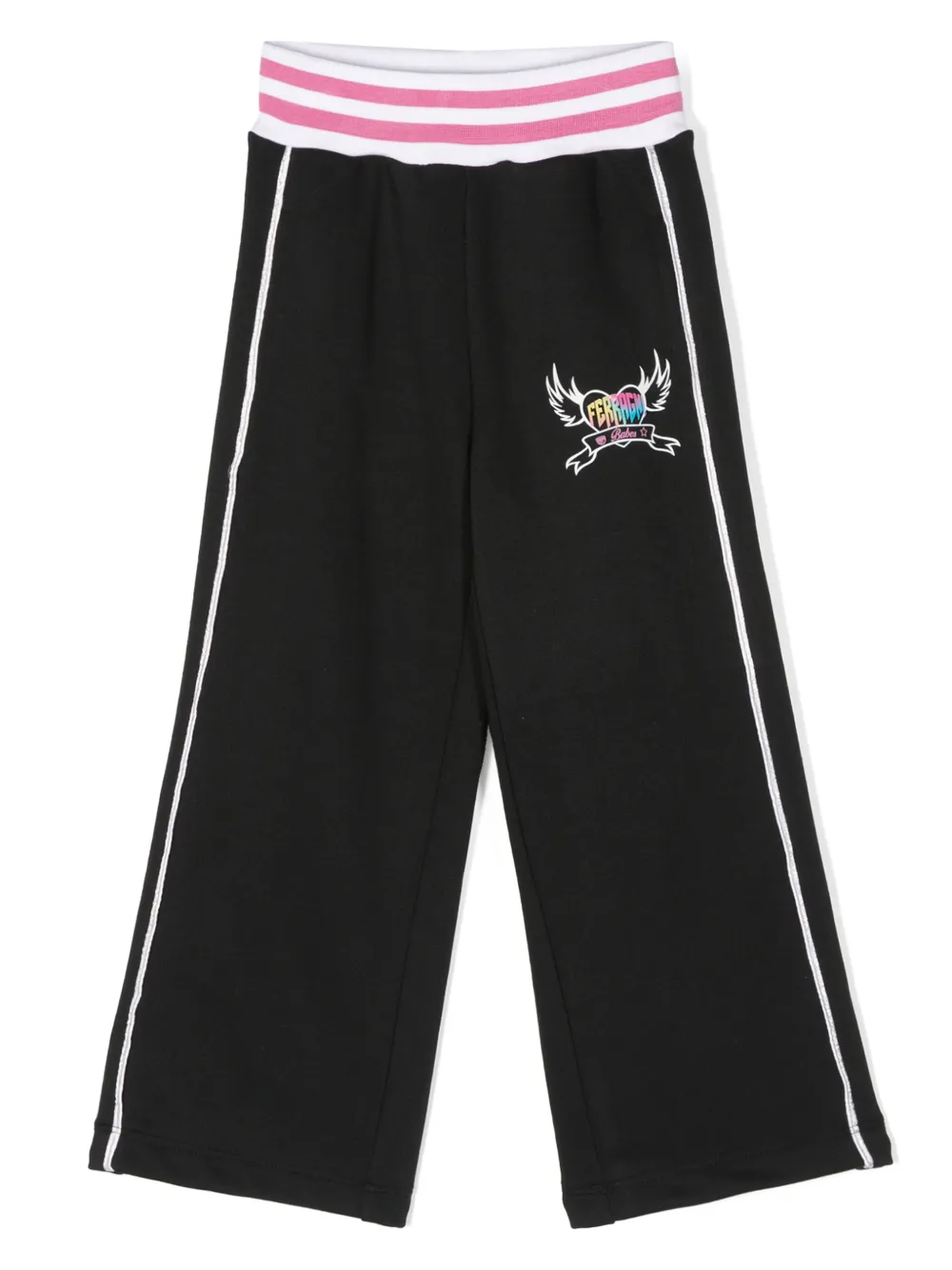 

Спортивные брюки с логотипом Chiara Ferragni Kids, черный