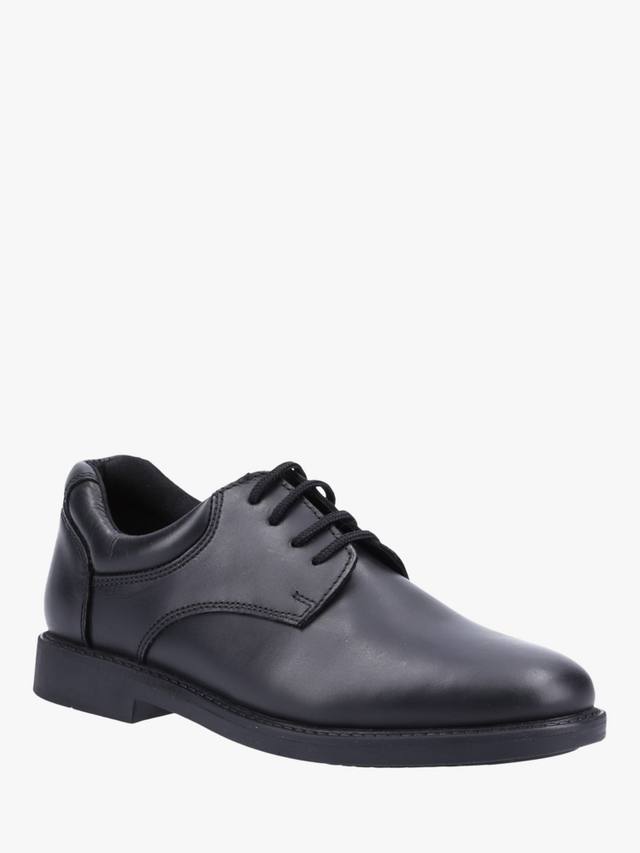 Детские школьные туфли Tim Senior из кожи Hush Puppies, Black — фото 2