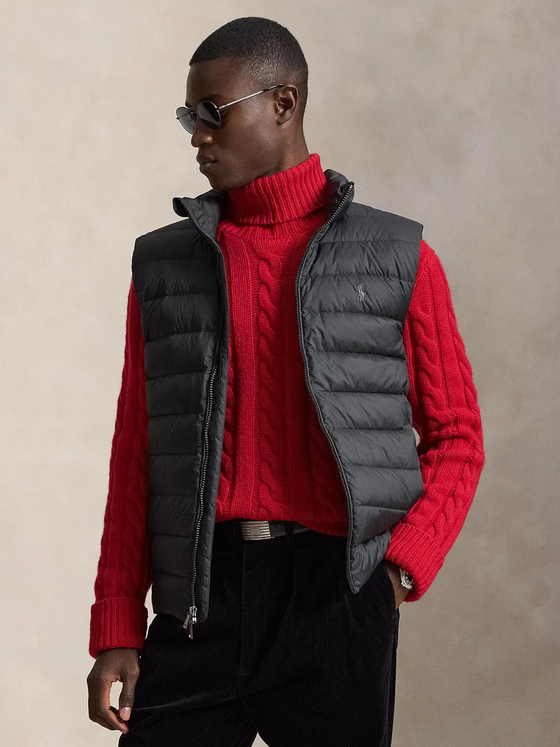 Жилет Polo Ralph Lauren черного цвета — фото 2