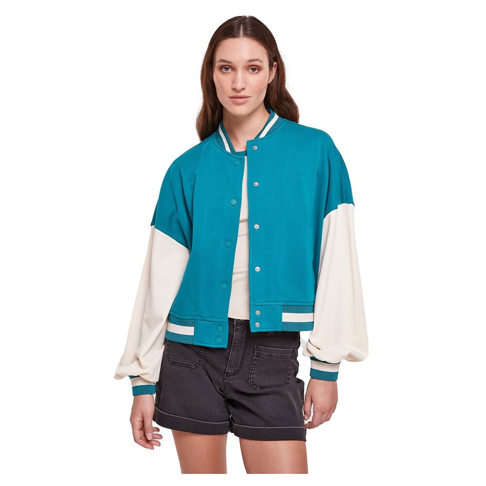 

Куртка Urban Classics Oversized 2 Tone College Terry, синий