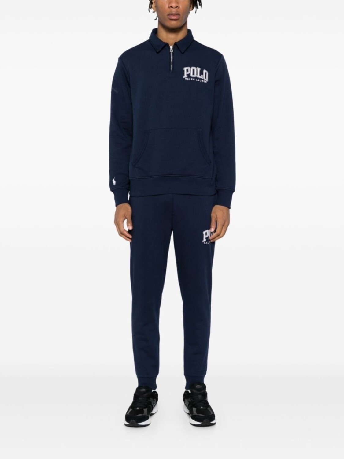 Polo Ralph Lauren спортивные брюки с тисненым логотипом, синий — фото 2