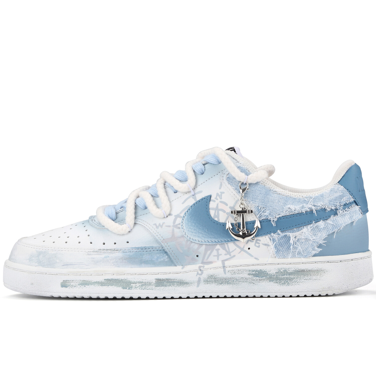 

Кроссовки Nike Court Vision 1 Skateboarding Shoes Unisex Low-top, белый