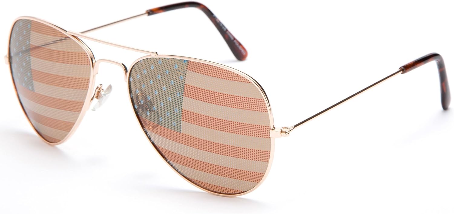 

Чемпионат мира по футболу 2018, Мексика, США, флаг Эль Три, патриотические олимпийские футбольные солнцезащитные очки в стиле «авиатор» Newbee Fashion Sunglasses, Usbrown