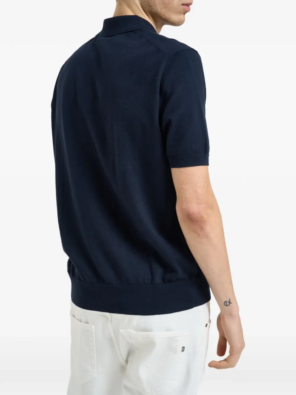 Рубашка-поло с коротким рукавом на пуговицах POLO RALPH LAUREN, синий — фото 2