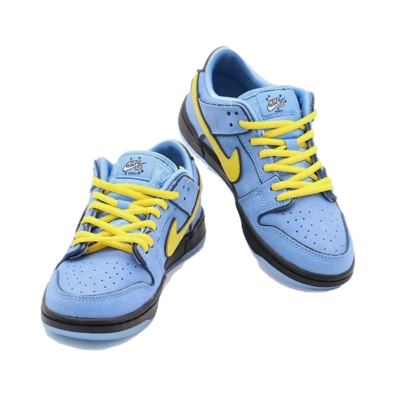 Nike SB Dunk Low The Powerpuff Girls Bubbles PS Синий Желтый — фото 4