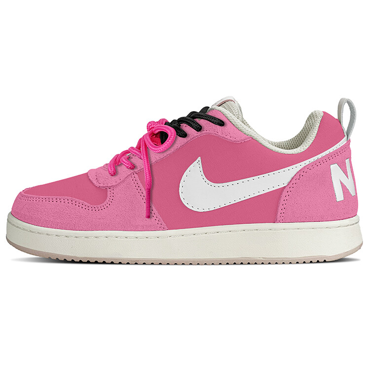 

Кроссовки Nike Court Borough Skateboard Shoes Women's Low-Top White Pink, розовый