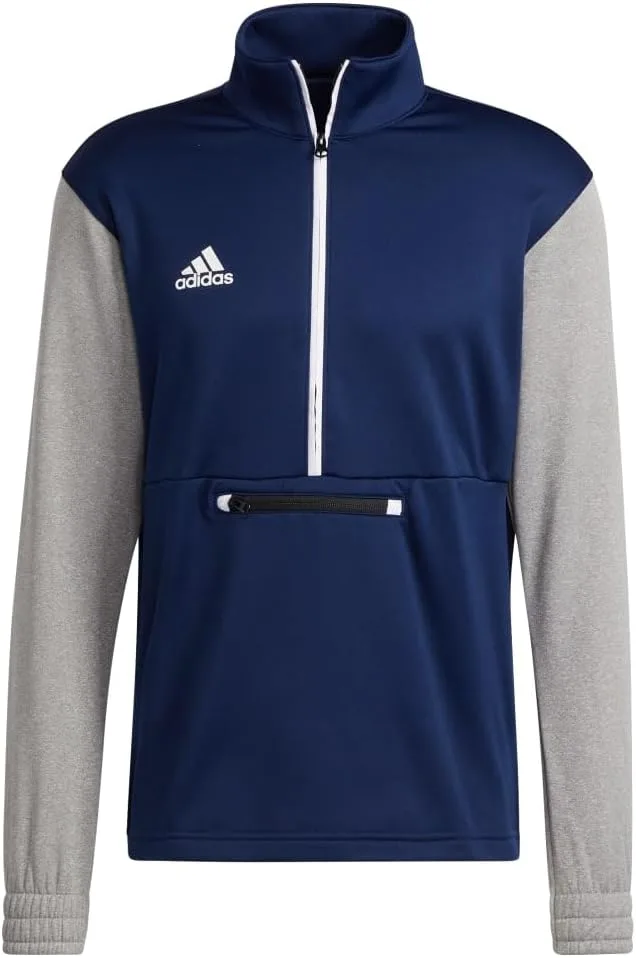 Толстовка Adidas Unisex-Adult Mens Team Issue 1/4 Zip Pullover L, синий/серый/белый