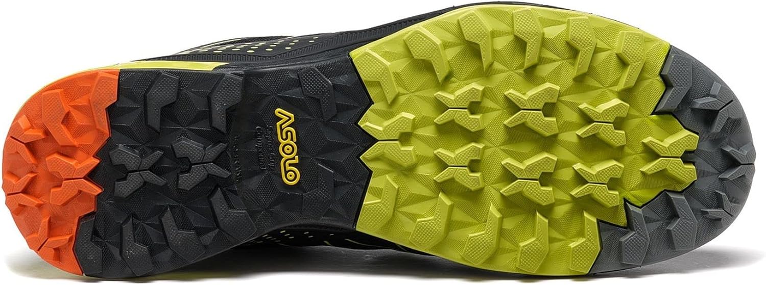Трекинговые ботинки ASOLO Tahoe GTX - мужские, черный/желтый — фото 4