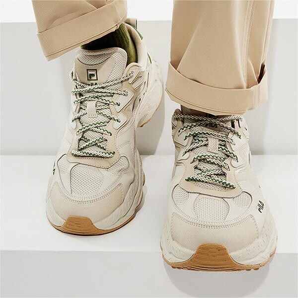 Кроссовки Fern Chunky для мужчин с низким верхом, белый/зеленый/розовый Fila — фото 2