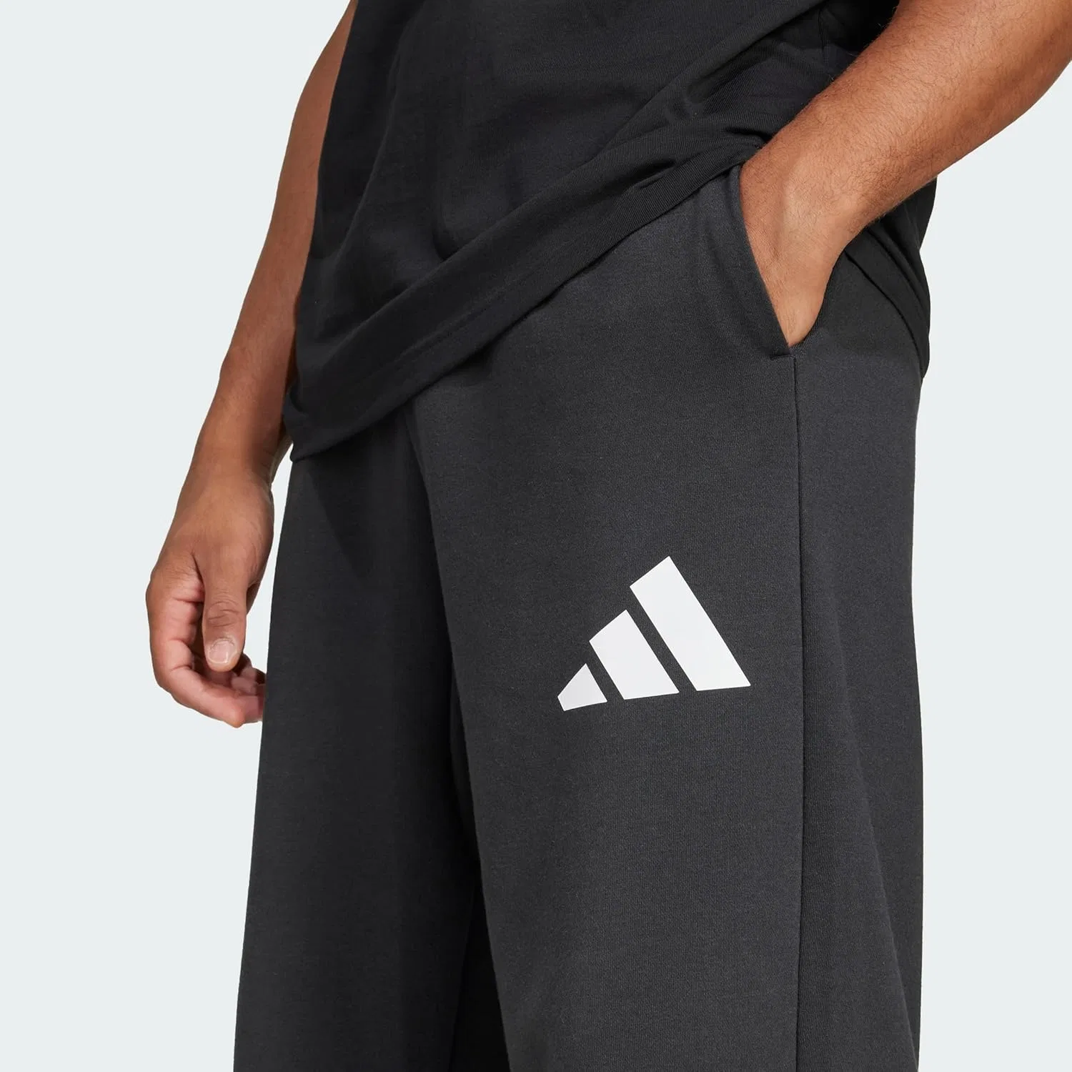 Мужские спортивные брюки adidas Essentials Wide Leg Three Bar Pant — фото 2