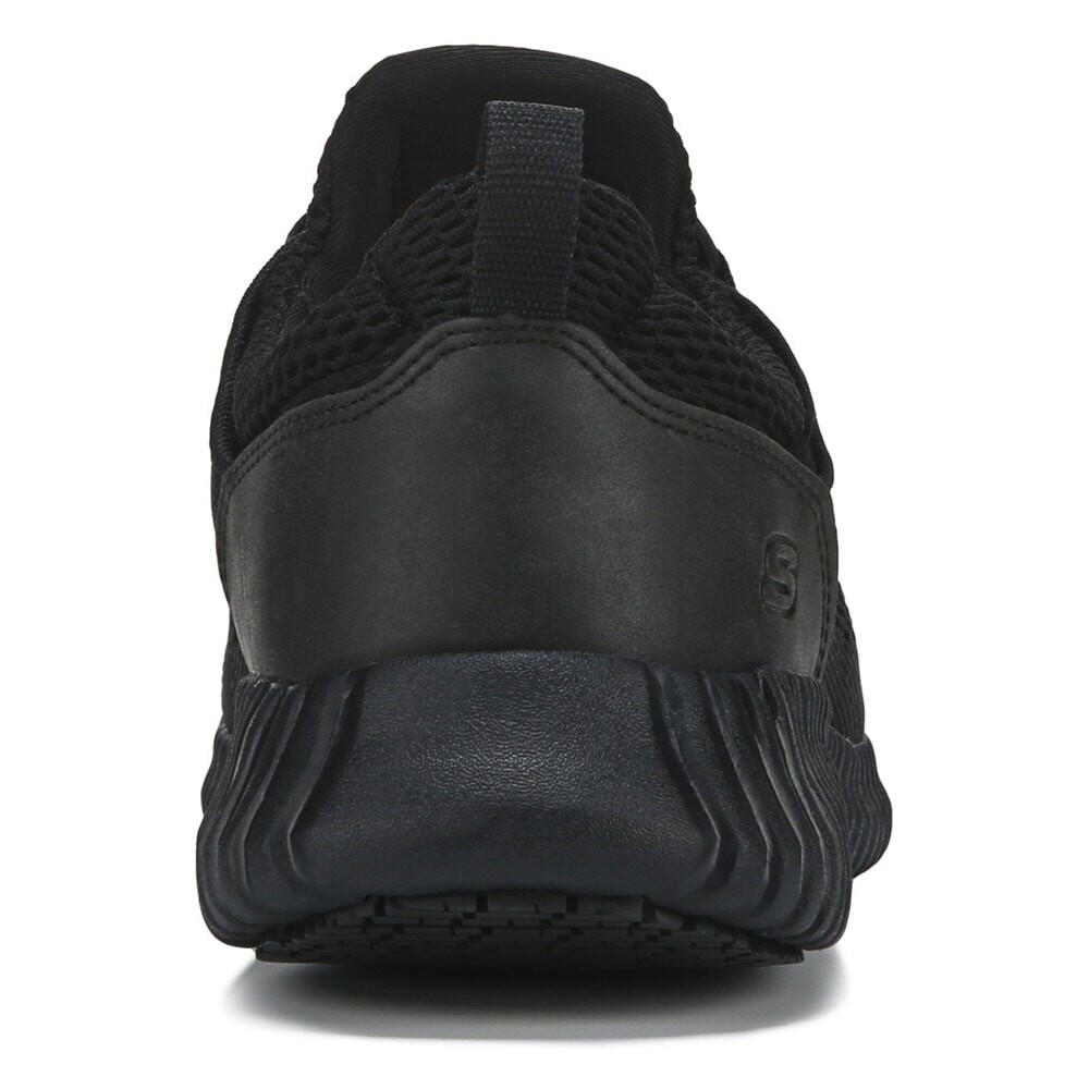 Мужские нескользящие рабочие кроссовки Cessnock среднего/широкого размера Skechers Work, черный — фото 4