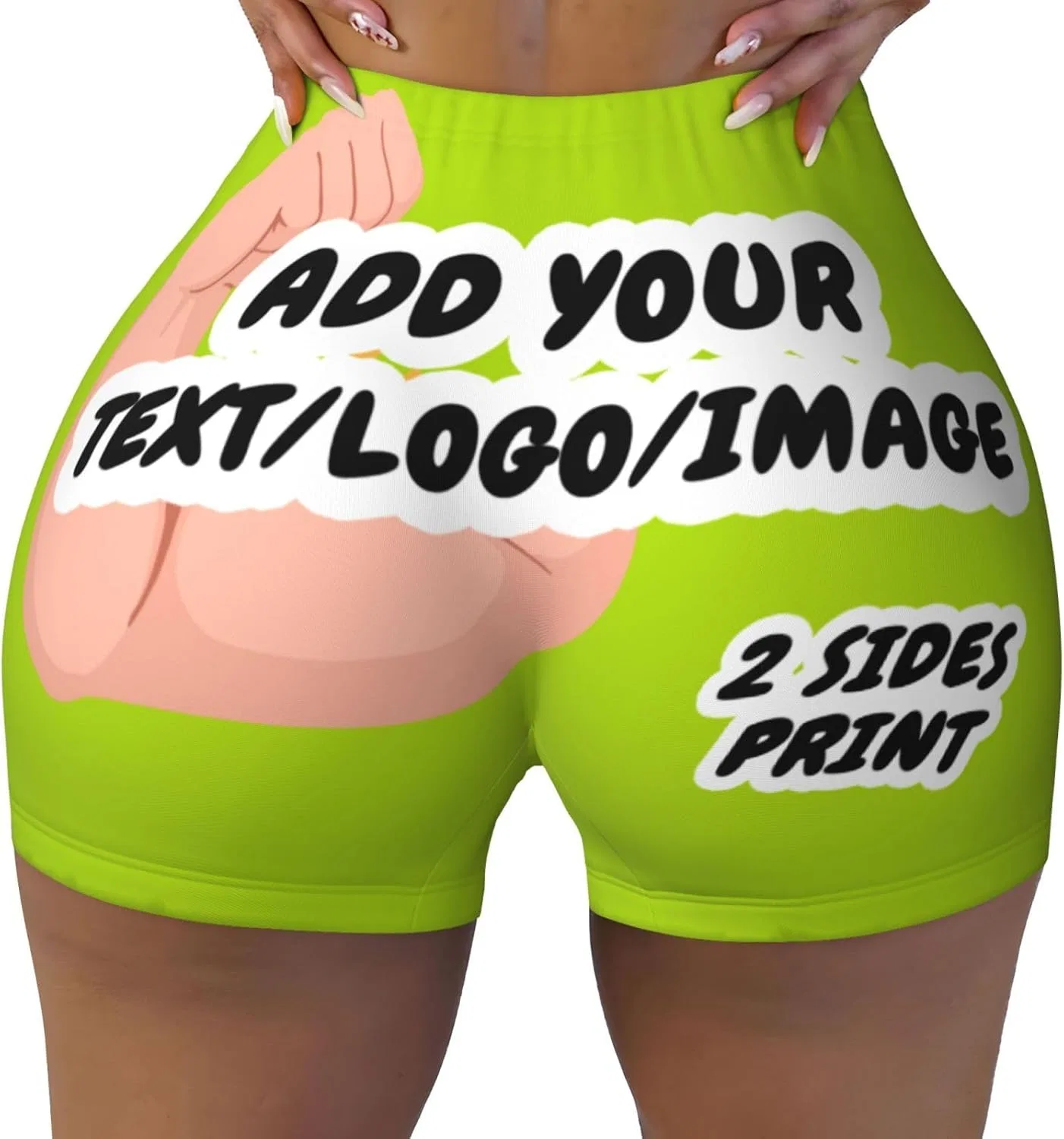 Шорты женские с принтом, Grass Green