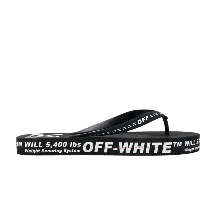 

Кроссовки Off-White Flip Flops 'Typographic Logo - Black', черный