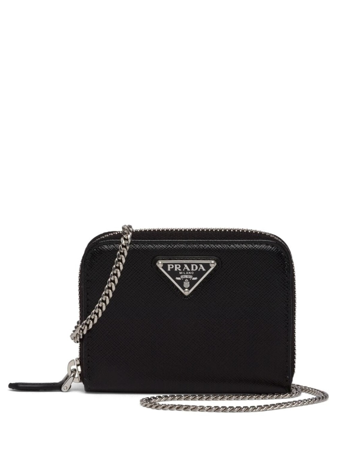 

Prada картхолдер из сафьяновой кожи, черный