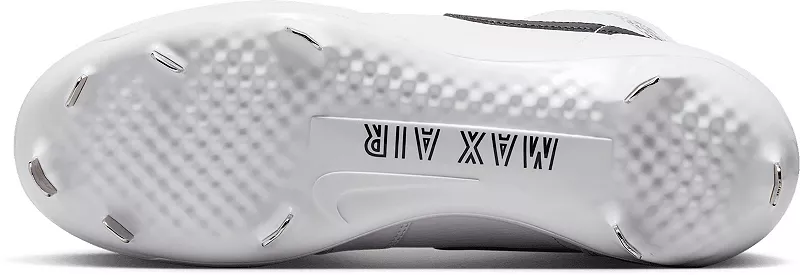 Мужские бейсбольные бутсы Nike Jordan 1 Retro Metal High, белый/черный — фото 2