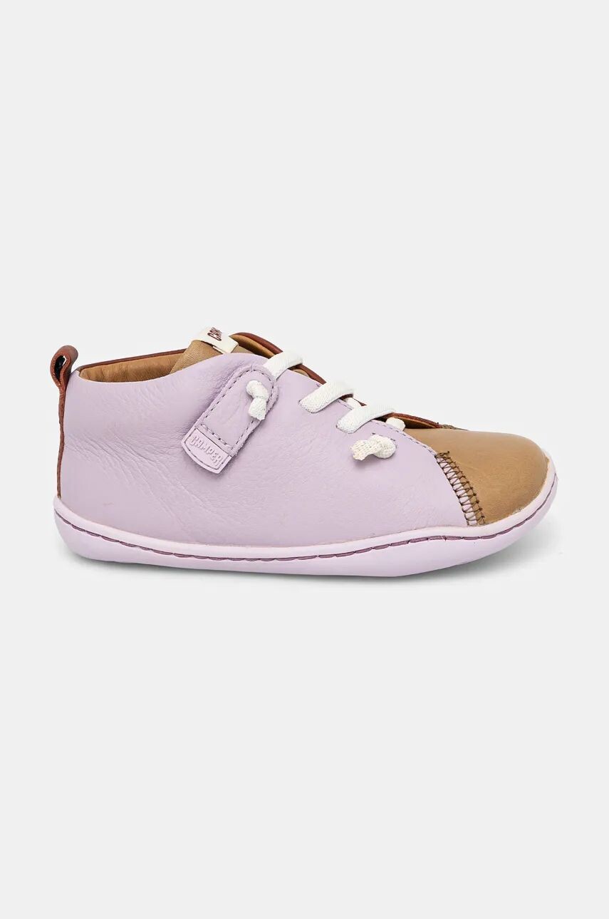 

Детские кожаные туфли на плоской подошве Camper TWS FW, розовый