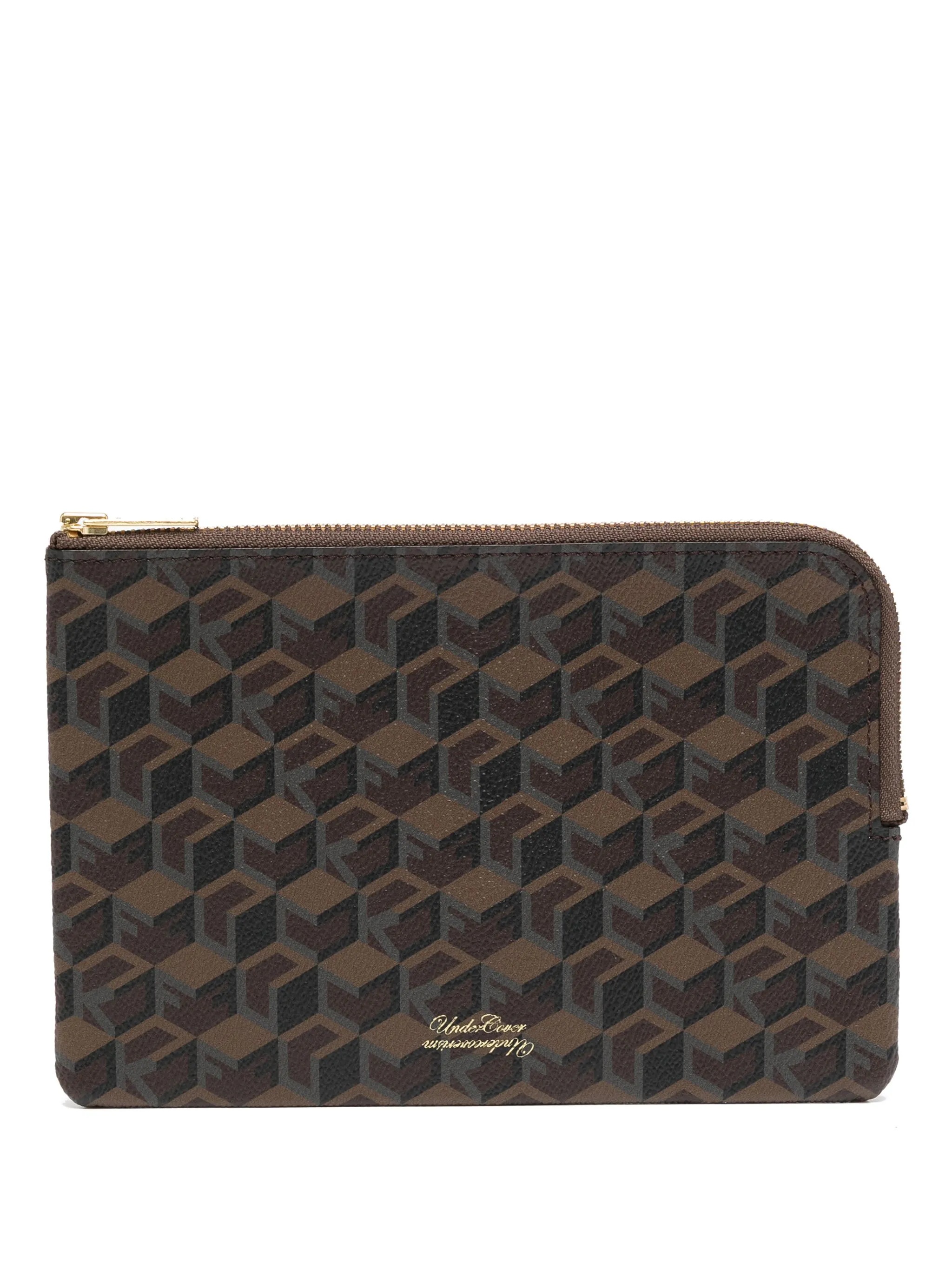 

Кошелек с графичным принтом Undercover, коричневый