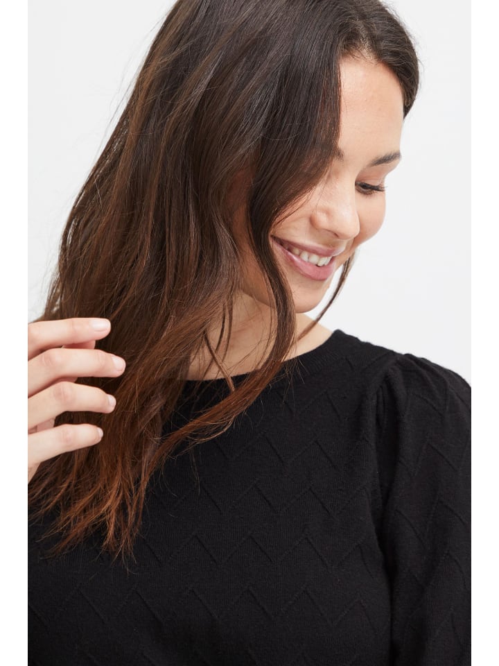 

Fransa Вязаный свитер FRMELANI стандартного кроя, черный