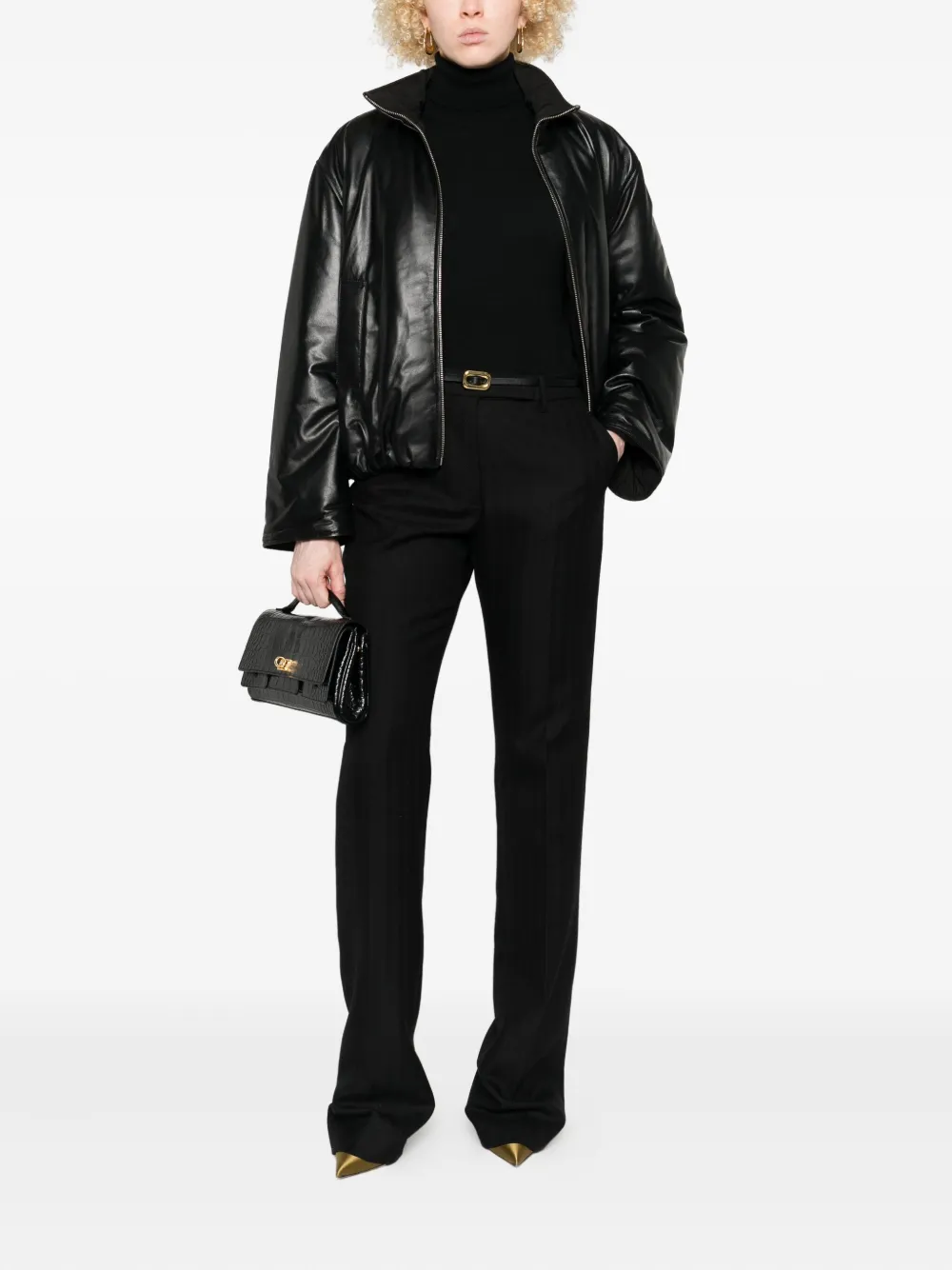 Брюки из вирджинской шерсти Tom Ford, черный — фото 2