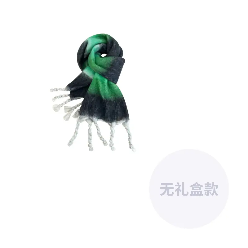 

CMFY Вязаный шарф унисекс, Black Green