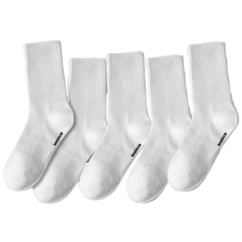 

Унисекс носки Mid Calf WARRIOR, 5 pack = белый *5