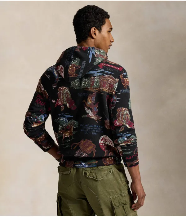 Толстовка Защитника Regular fit Polo Ralph Lauren, черный — фото 3