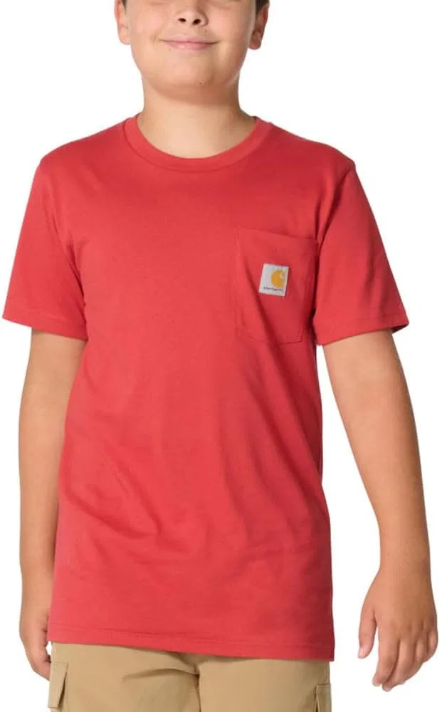 Футболка детская с карманом Carhartt, Cardinal