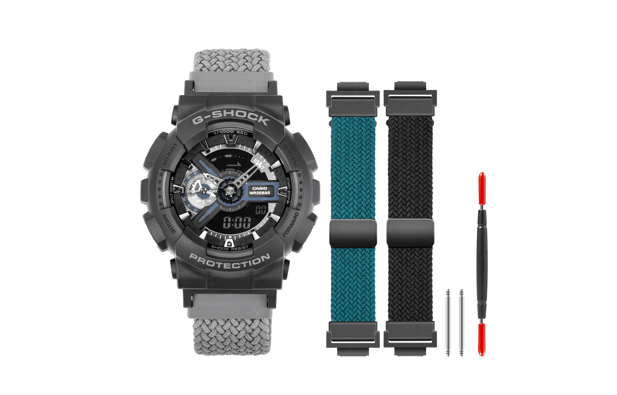 

CASIO Часы Unisex Liquid Crystal/Analog Dual Display Series 51.2mm Black Watch, Black