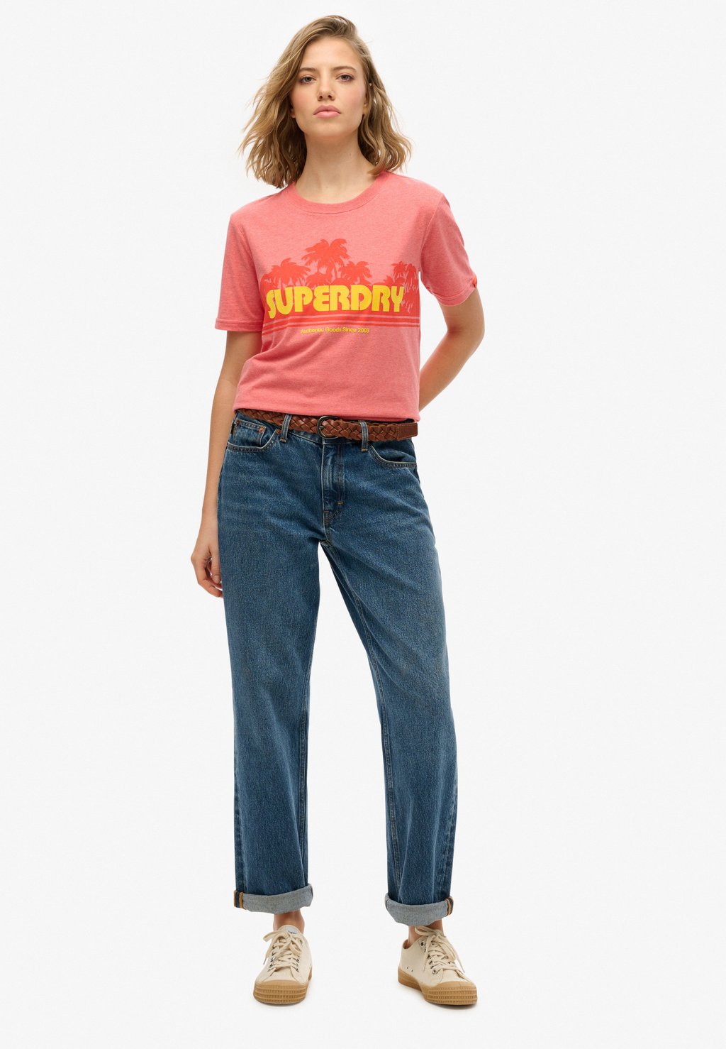 Футболка с принтом RELAXED Superdry, красный — фото 2
