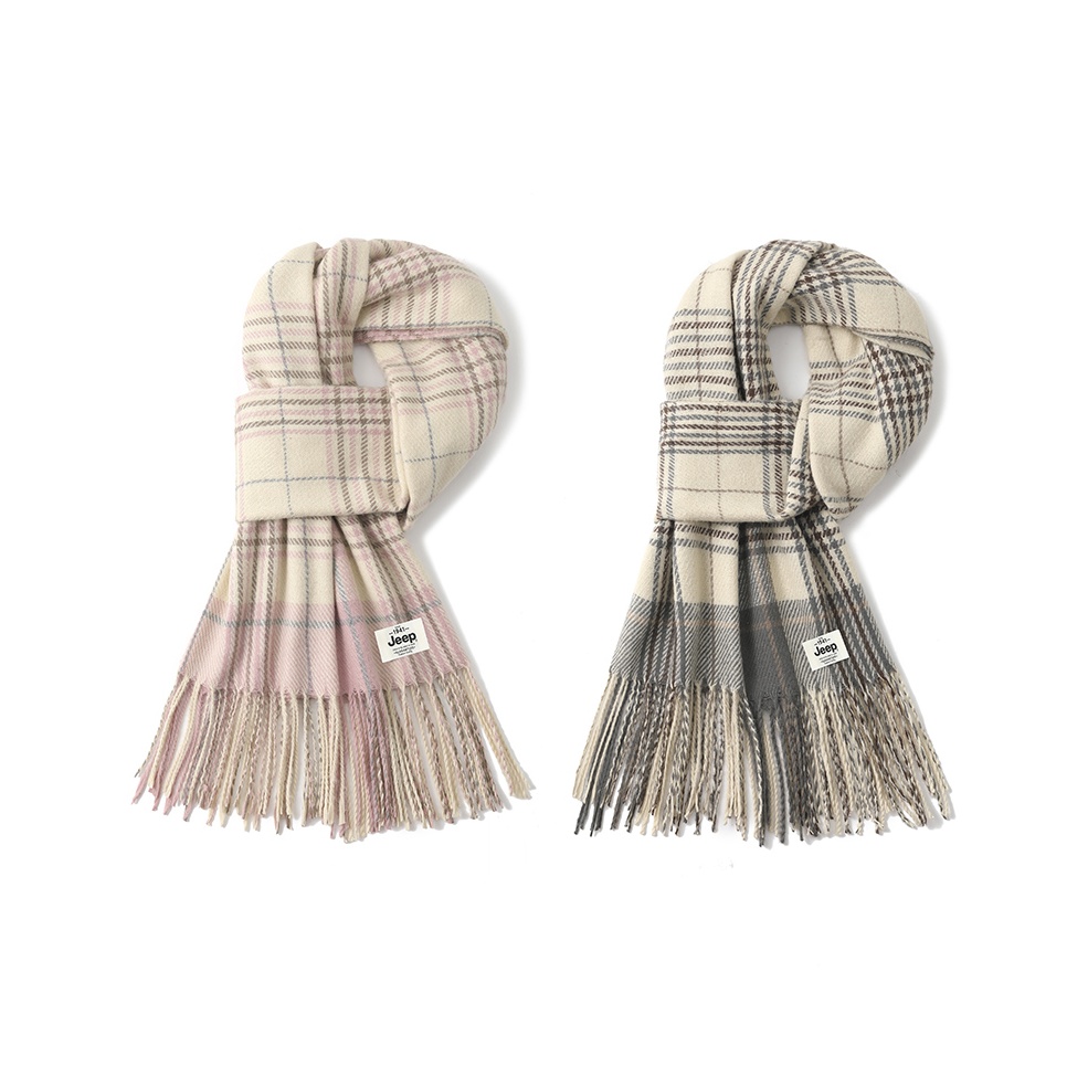 

Jeep Вязаный шарф унисекс, 2 Pack (Pink+Gray)