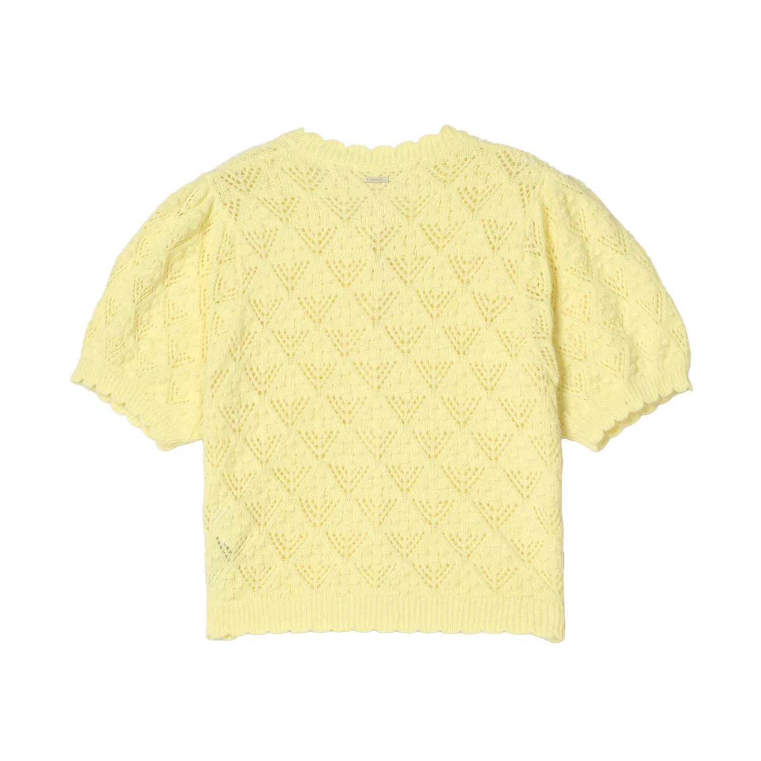 Кардиган женский тонкий с круглым вырезом, желтый, трикотажный Levis, Yellow — фото 3