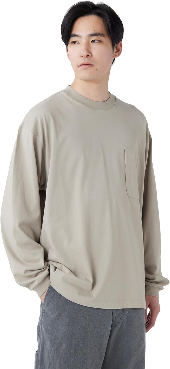 

Футболка с длинным рукавом Snow Peak CS-26SU005 из органической мерсеризованной ткани, сшитая по индивидуальному заказу, с длинным рукавом, мужская, женская, бежевый