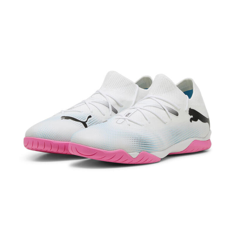 

Футбольные бутсы FUTURE 7 MATCH IT мужские PUMA White Black Poison Pink