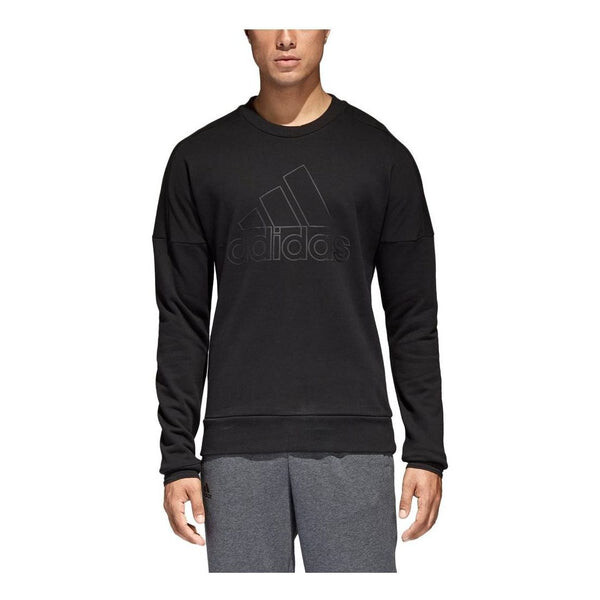 

Толстовка Adidas Logo Sweatshirt 'Black', черный