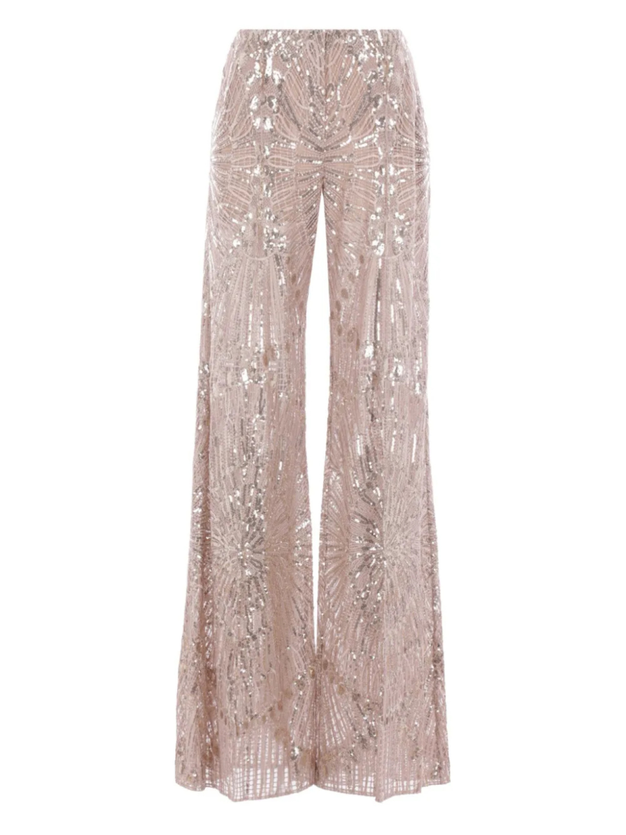 

Расклешенные брюки с вышивкой Elie Saab, нейтральный