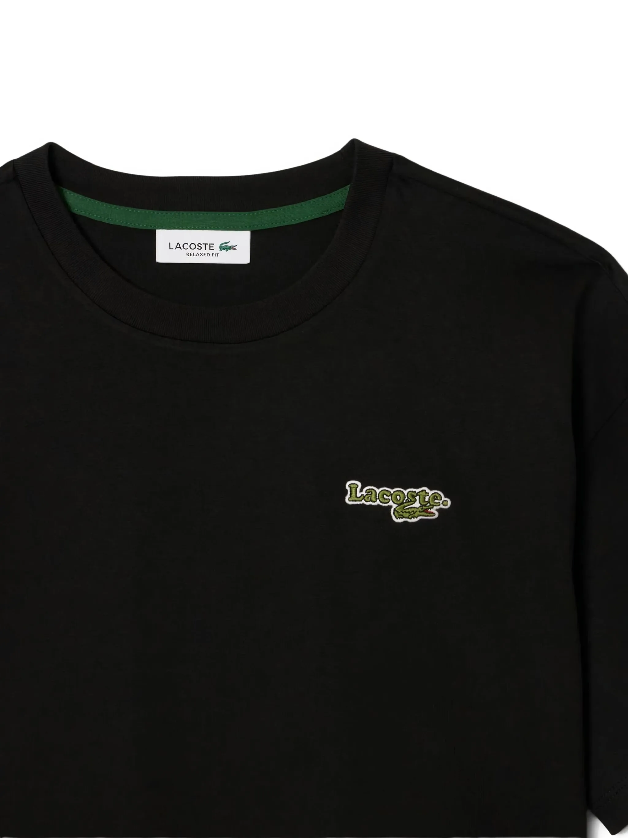 Футболка Lacoste с нашивкой-логотипом, черный — фото 2