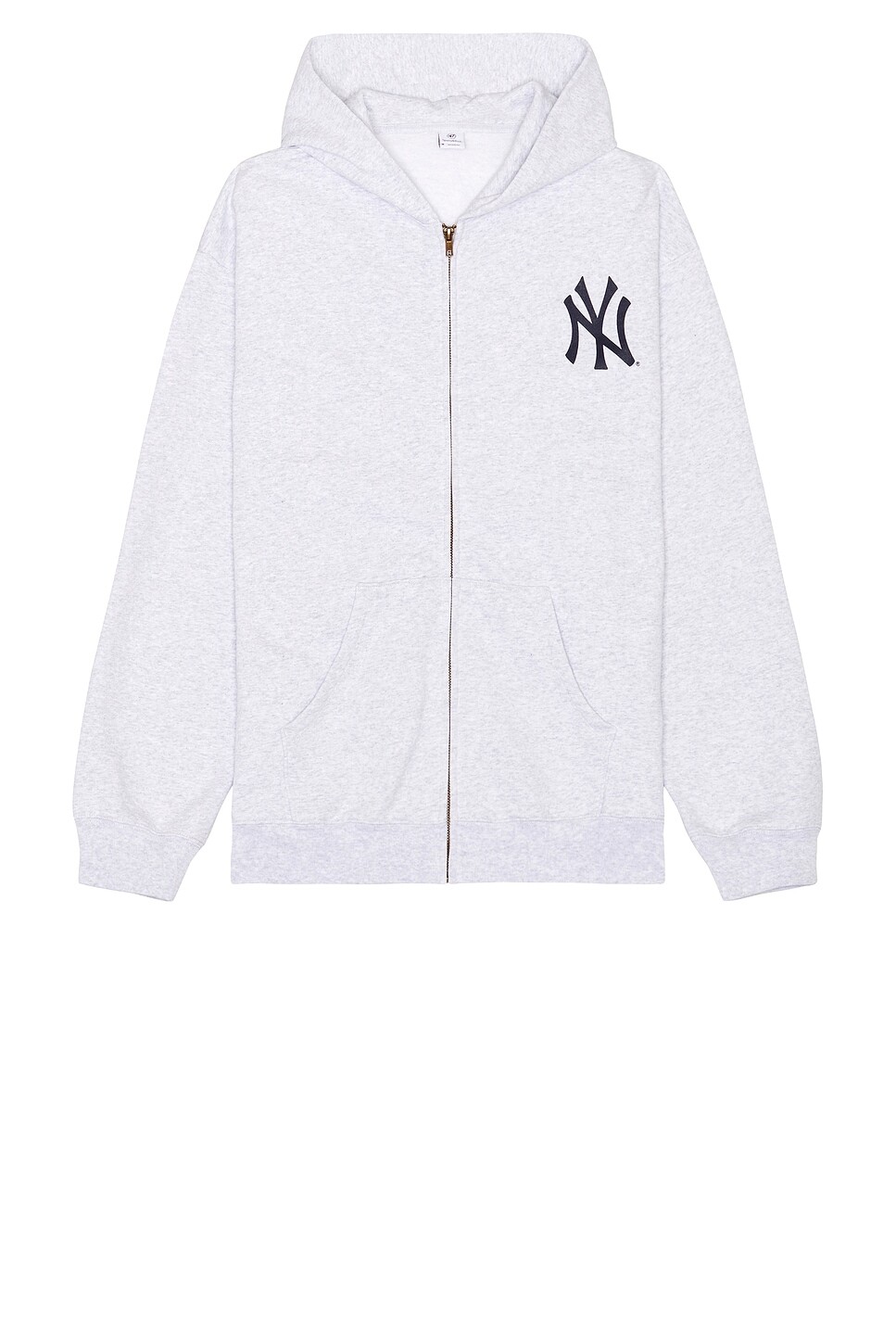 

Толстовка Yankees с засечками на молнии Sporty & Rich, цвет Heather Grey