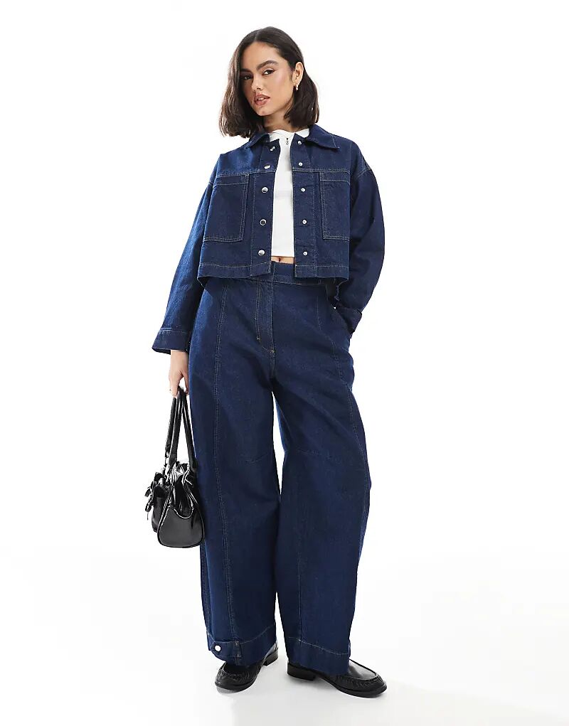 

Джинсы ASOS DESIGN от Coord с зауженными штанинами и язычками цвета индиго