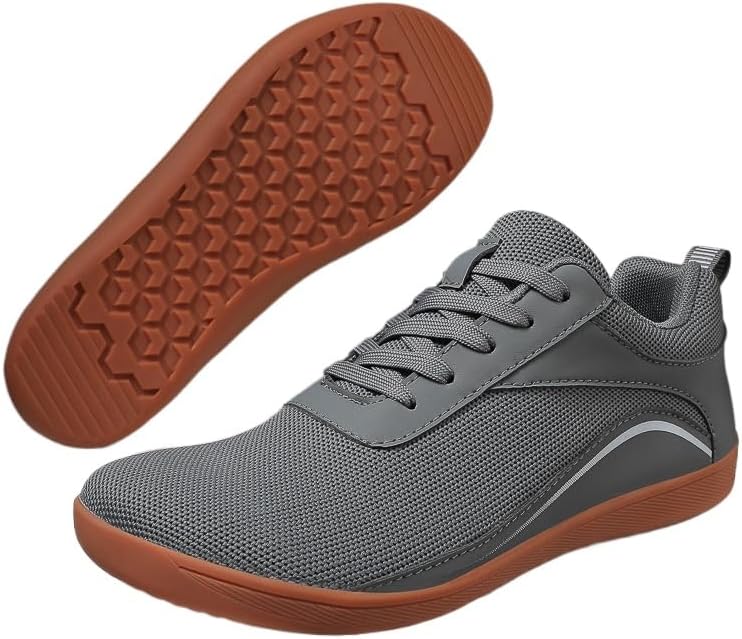 

Мужские тканевые кеды, дышащие низкие с шнуровкой, с противоскользящей подошвой, повседневная мода - дышащие сетчатые кроссовки для мужчин Hhhchpm, серый