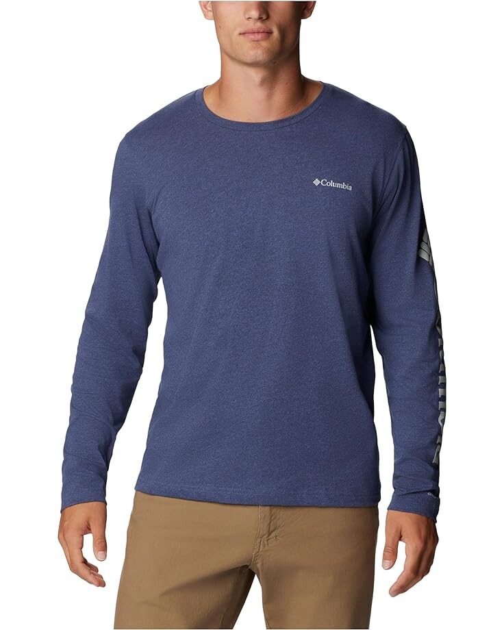 

Футболка Columbia Thistletown Hills Logo, цвет Dark Mountain Heather