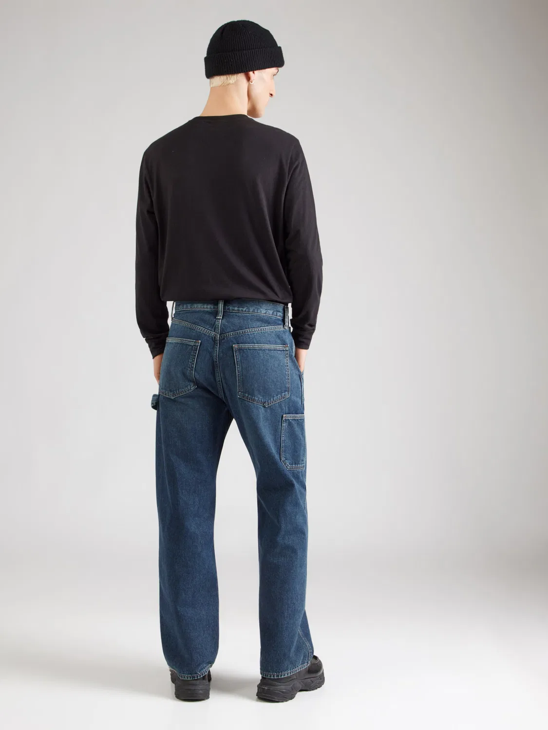 Свободные джинсы-карго Gap 90S темно-синего цвета — фото 4