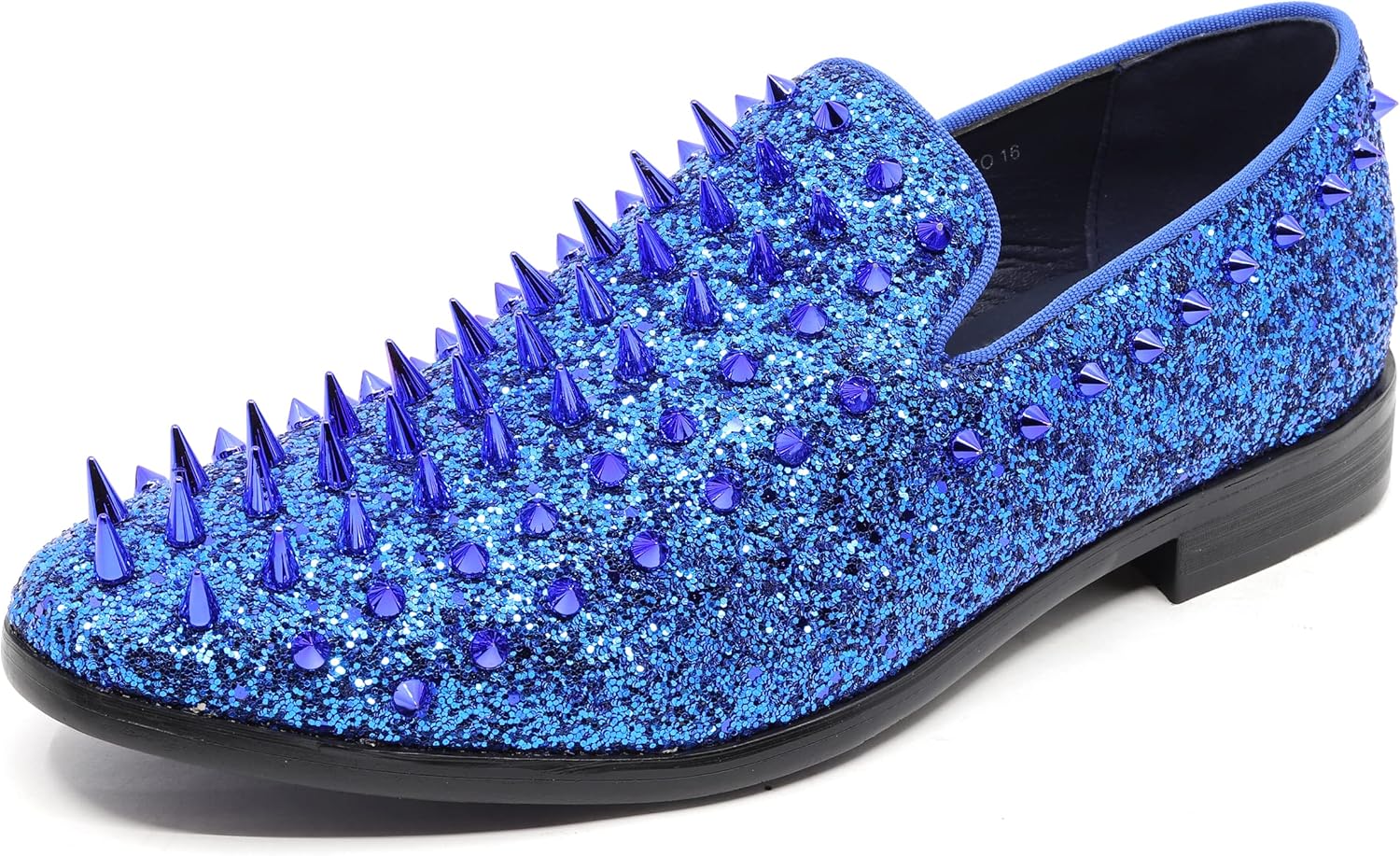 

Мужские модные блестящие туфли-лоферы Metrocharm с пайетками, для вечернего костюма, без шнурков SM-16, синий