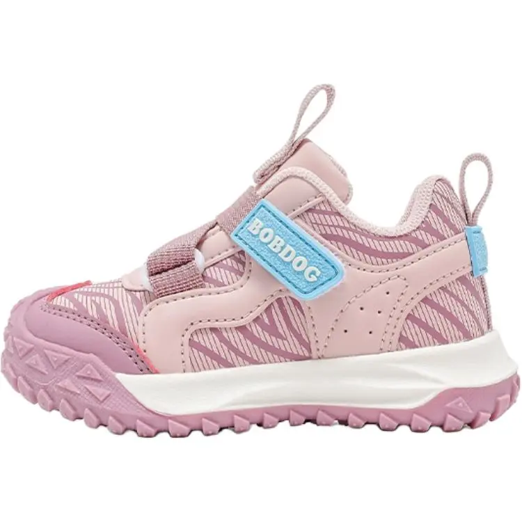 

Детские кроссовки для бега с низким верхом из искусственной кожи, устойчивые к скольжению и истиранию, для детей 3-7 лет BOBDOG, dusty розовый фиолетовый (upgraded)