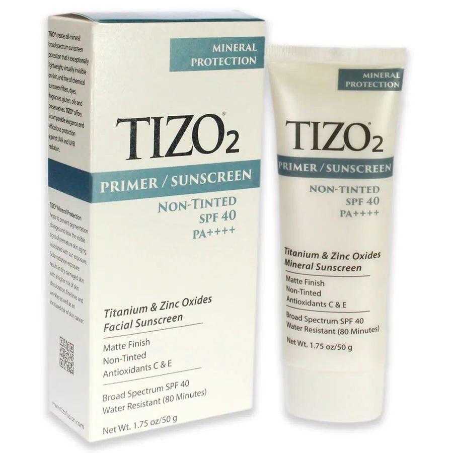 Фейслийм праймер Tizo2 без оттенка с SPF 40 от Tizo для мужчин и женщин - 50 г солнцезащитный крем — фото 3