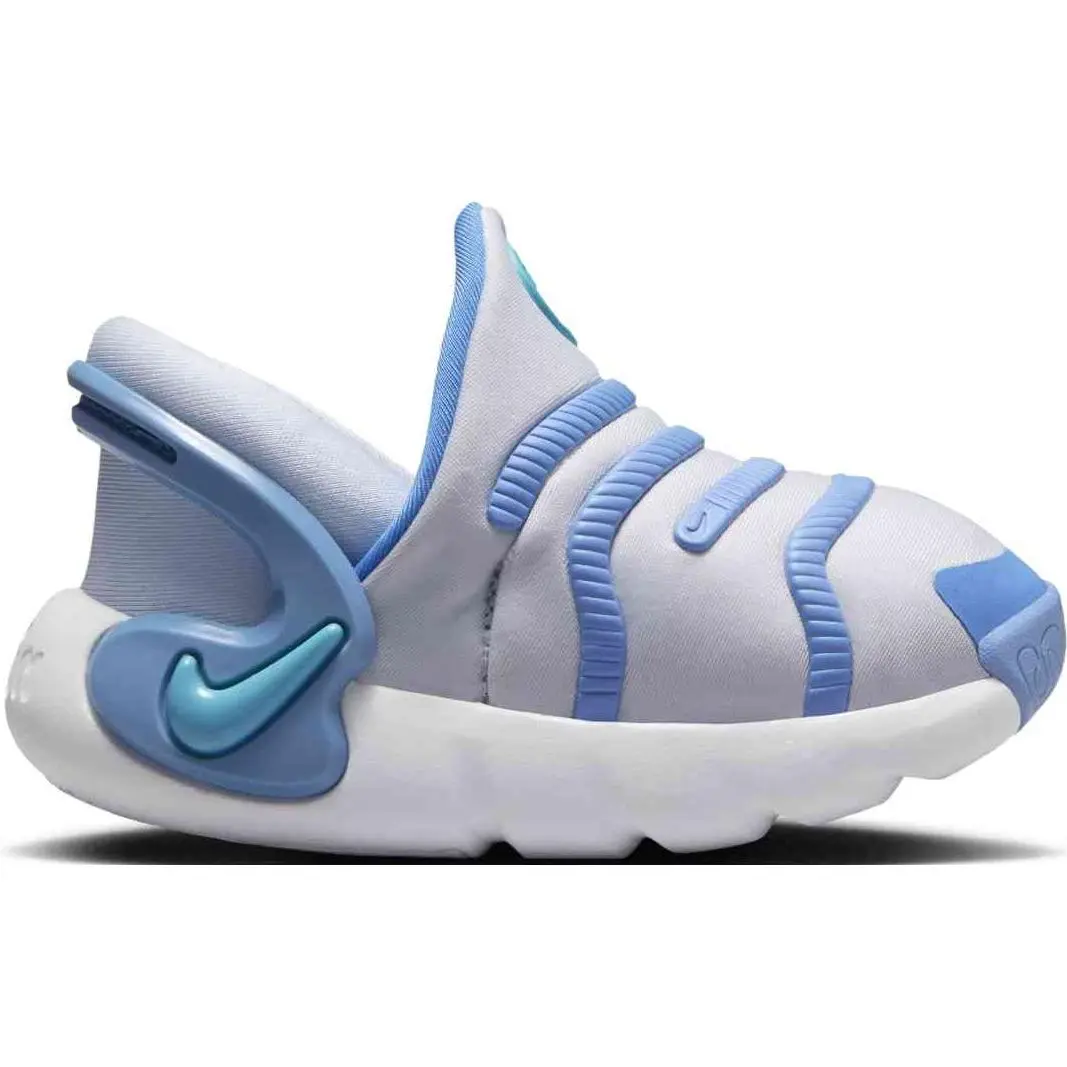 Dynamo 2 EasyOn нескользящие anti kick низкие кроссовки для малышей Nike, белый/синий — фото 3