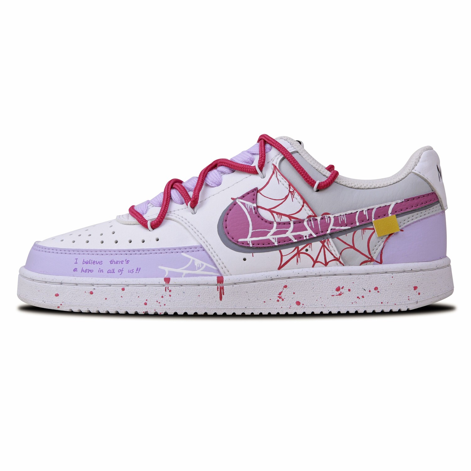 

Кроссовки Nike Court Vision 1 Skateboarding Shoes Women's Low-top Pink/purple, фиолетовый