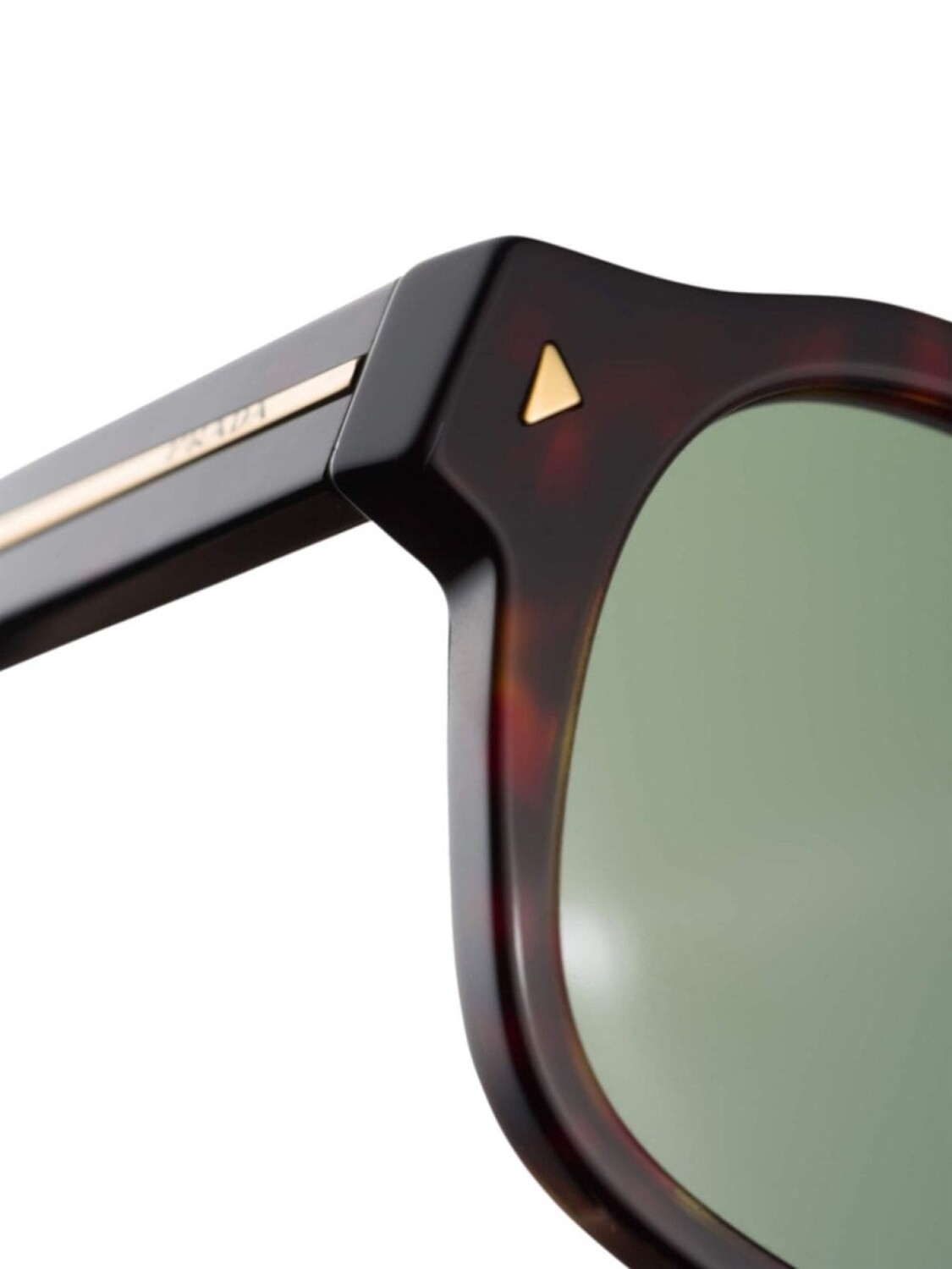 Prada Eyewear солнцезащитные очки в квадратной оправе с логотипом, коричневый — фото 4