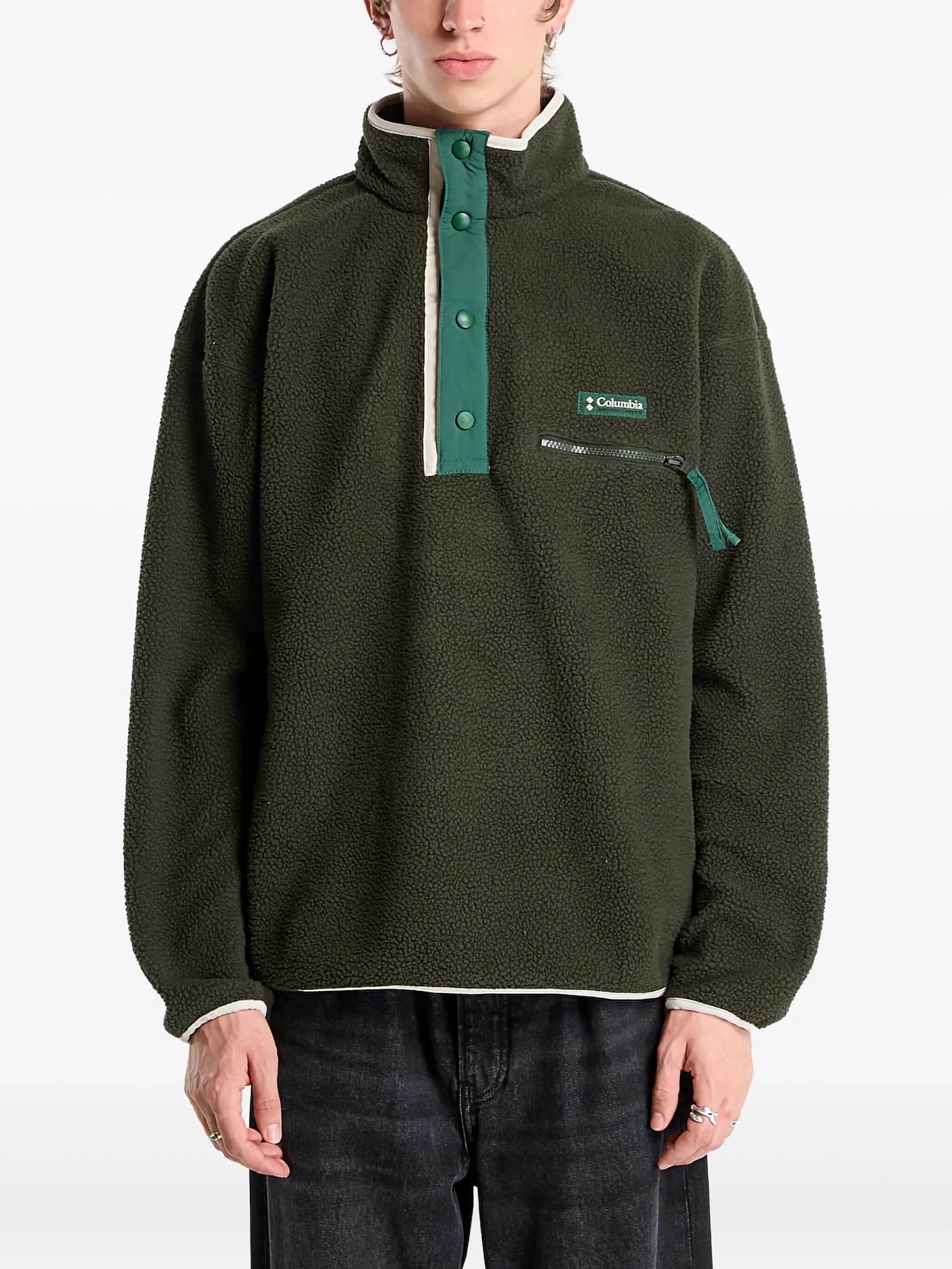 

Свитер Helvetia II с воротником на молнии Columbia, зеленый